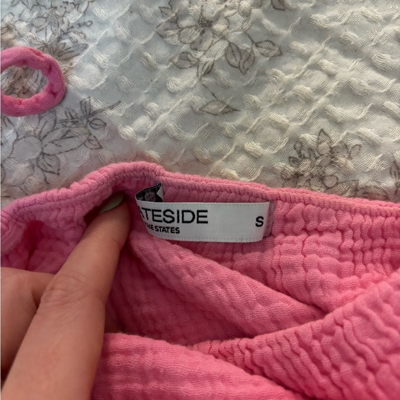 Stateside Pink Cropped Tank Top - Picture 4 of 5